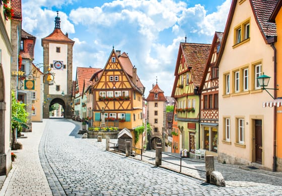 Plönlein in Rothenburg bein Sonnenschein